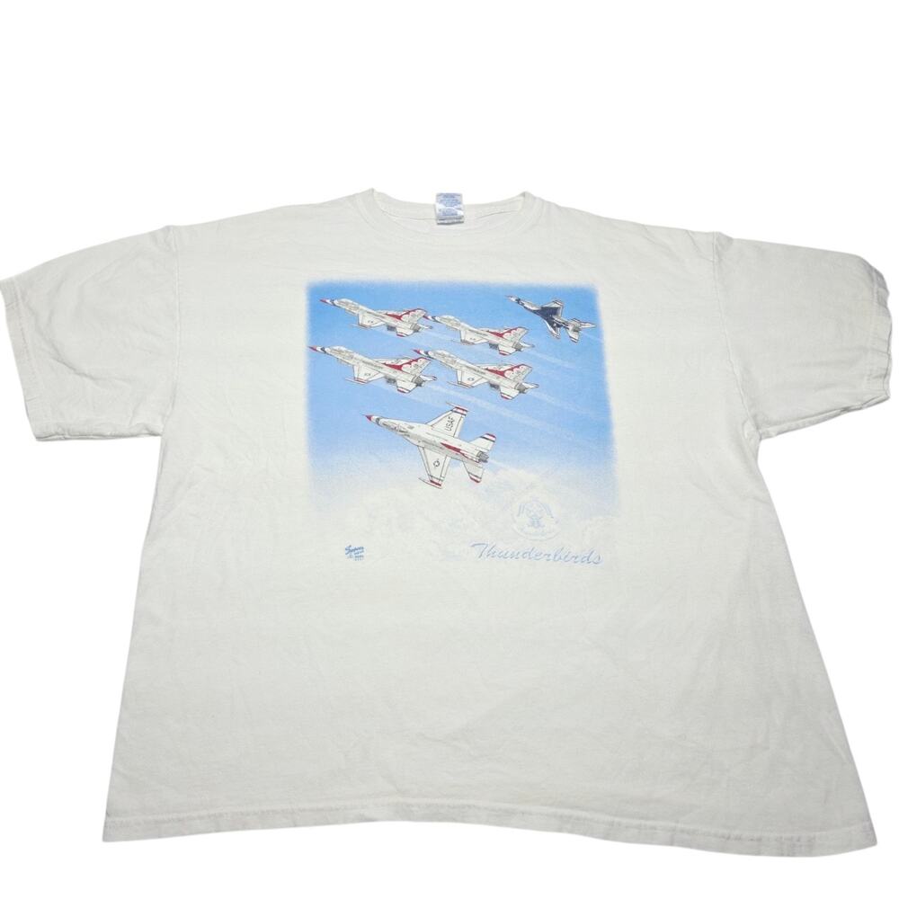 Vintage Thunderbirds T-Shirt Men’s USA Air Force Graphic Size 2XL Cotton 2006
